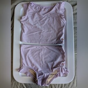 Honey Mark Light Purple Lavender Two Piece bathing Suit Size 9/10 NWOT